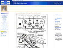 Tablet Screenshot of 1932chevrolet.com